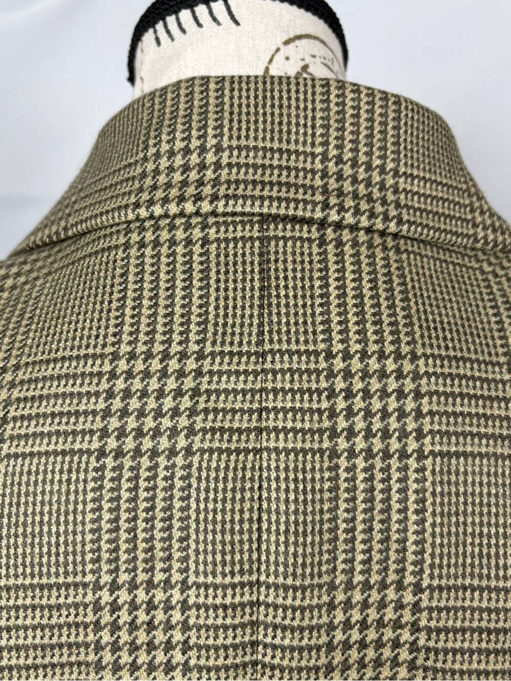 Vintage Linda Allard Ellen Tracy Wool Glen Plaid Blazer 90s Size 12 - Picture 7 of 13